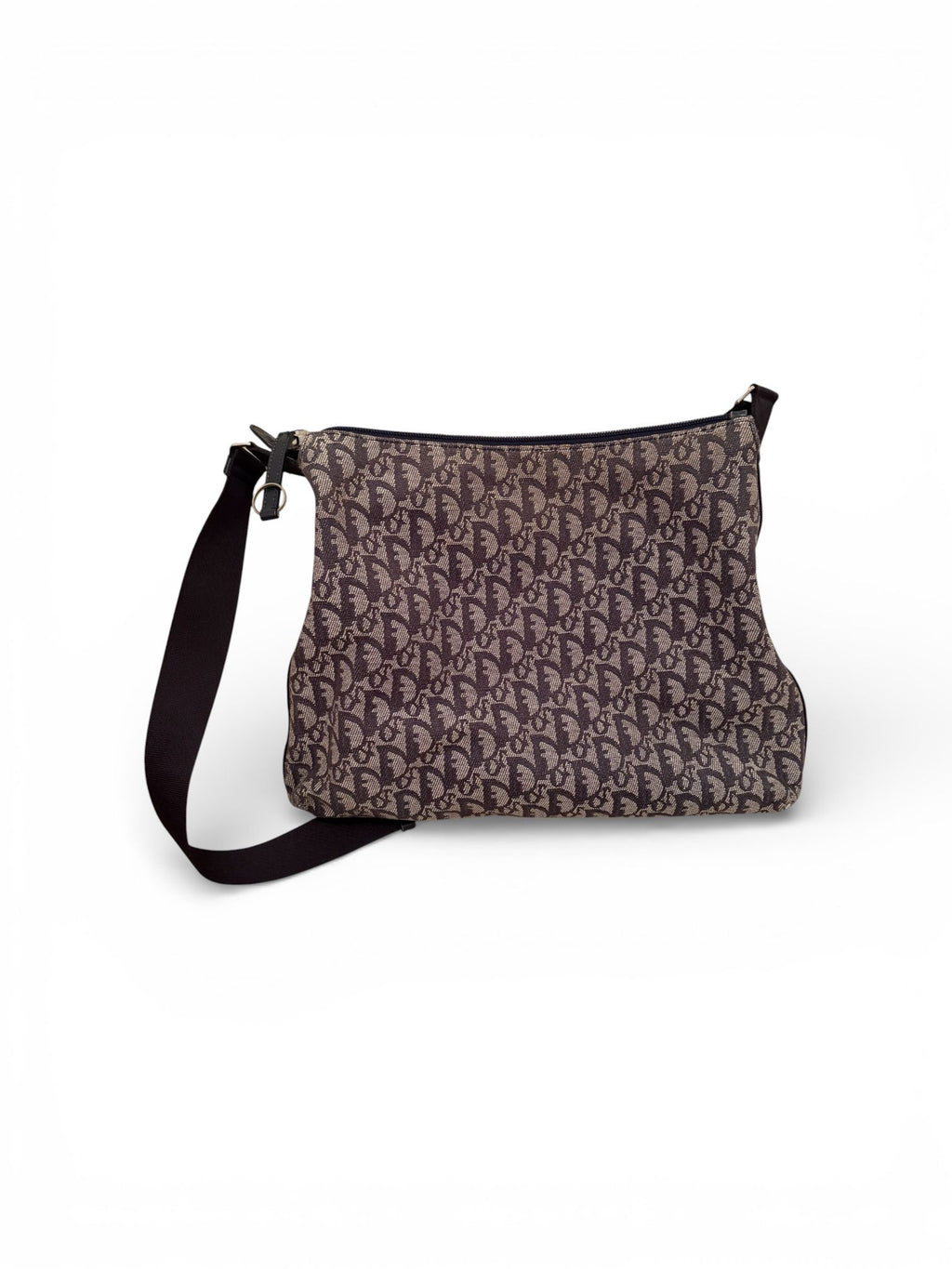 Christian Dior Trotter Monogram Messenger Bag with Logo Strap